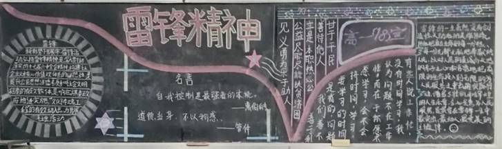 说明: 学习雷锋主题黑板报设计